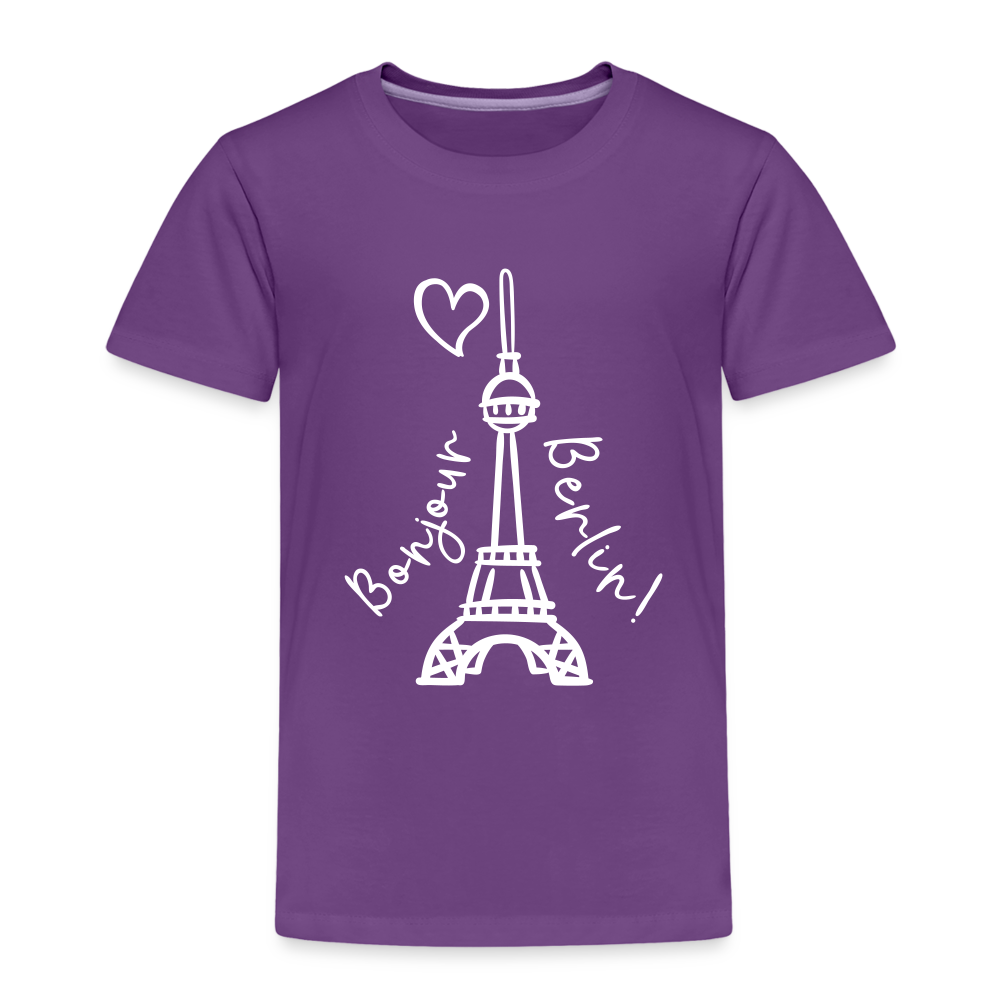 Eiffelturm in Berlin Bonjour - Kinder Premium T-Shirt - purple