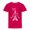 Eiffelturm in Berlin Bonjour - Kinder Premium T-Shirt - dark pink