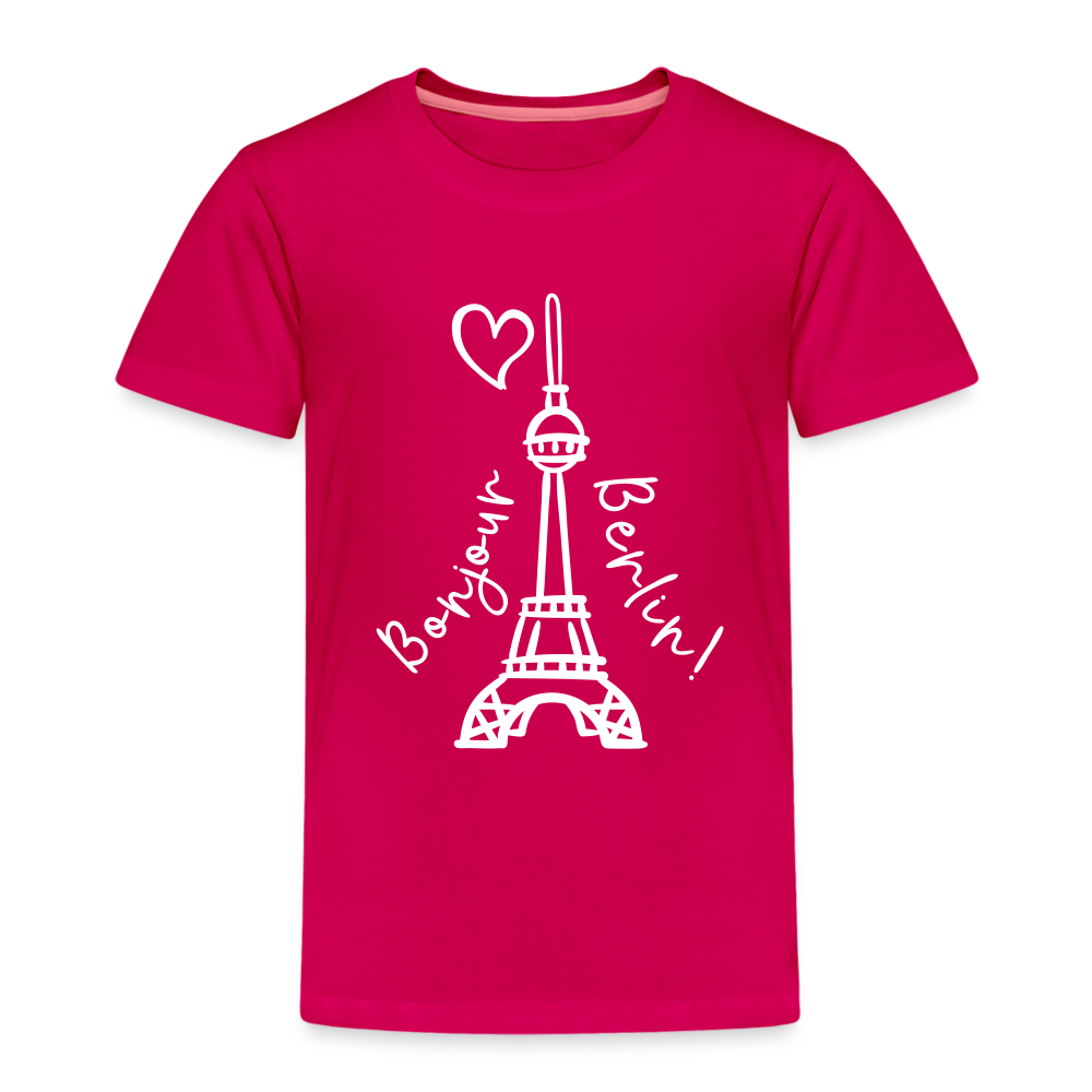 Eiffelturm in Berlin Bonjour - Kinder Premium T-Shirt - dark pink