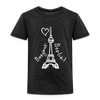 Eiffelturm in Berlin Bonjour - Kinder Premium T-Shirt - charcoal grey
