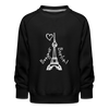 Eiffelturm in Berlin Bonjour - Kinder Premium Sweatshirt - black