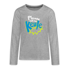 Call me Keule! - Teenager Langarmshirt - heather grey
