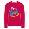 Call me Keule! - Kinder Langarmshirt - dark pink