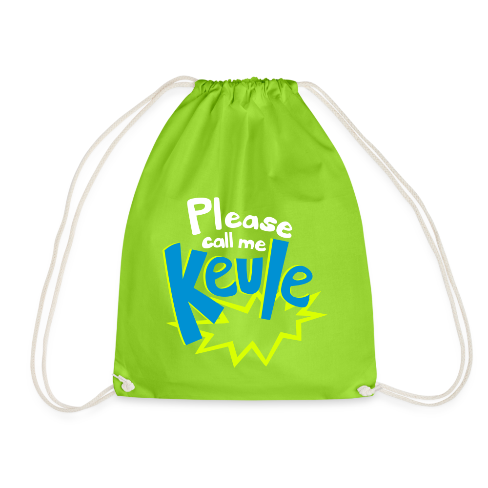 Call me Keule! - Turnbeutel - neon green