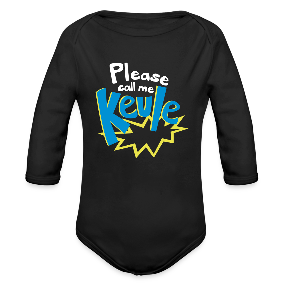 Call me Keule! - Bio-Langarmbody - black
