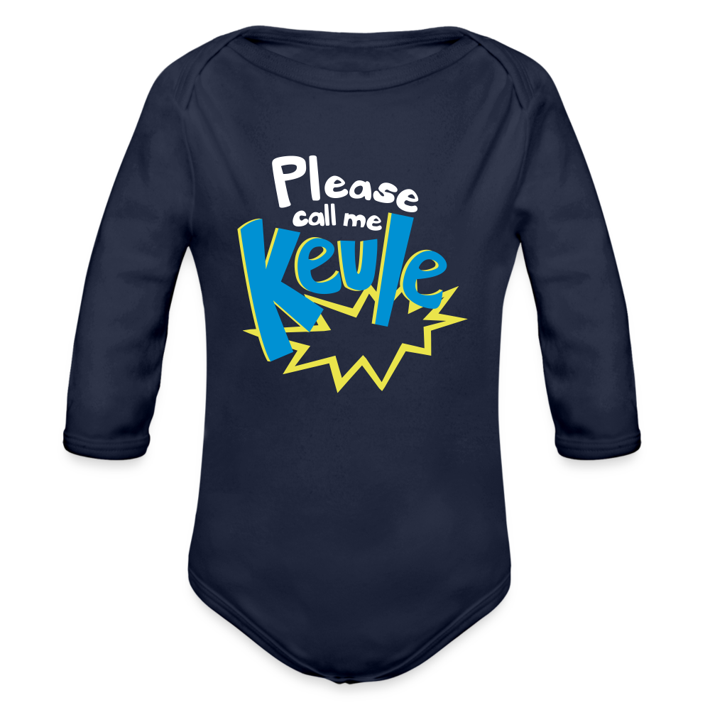 Call me Keule! - Bio-Langarmbody - dark navy