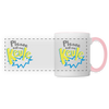 Call me Keule! - Tasse zweifarbig - white/pink