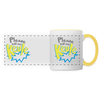 Call me Keule! - Tasse zweifarbig - white/yellow
