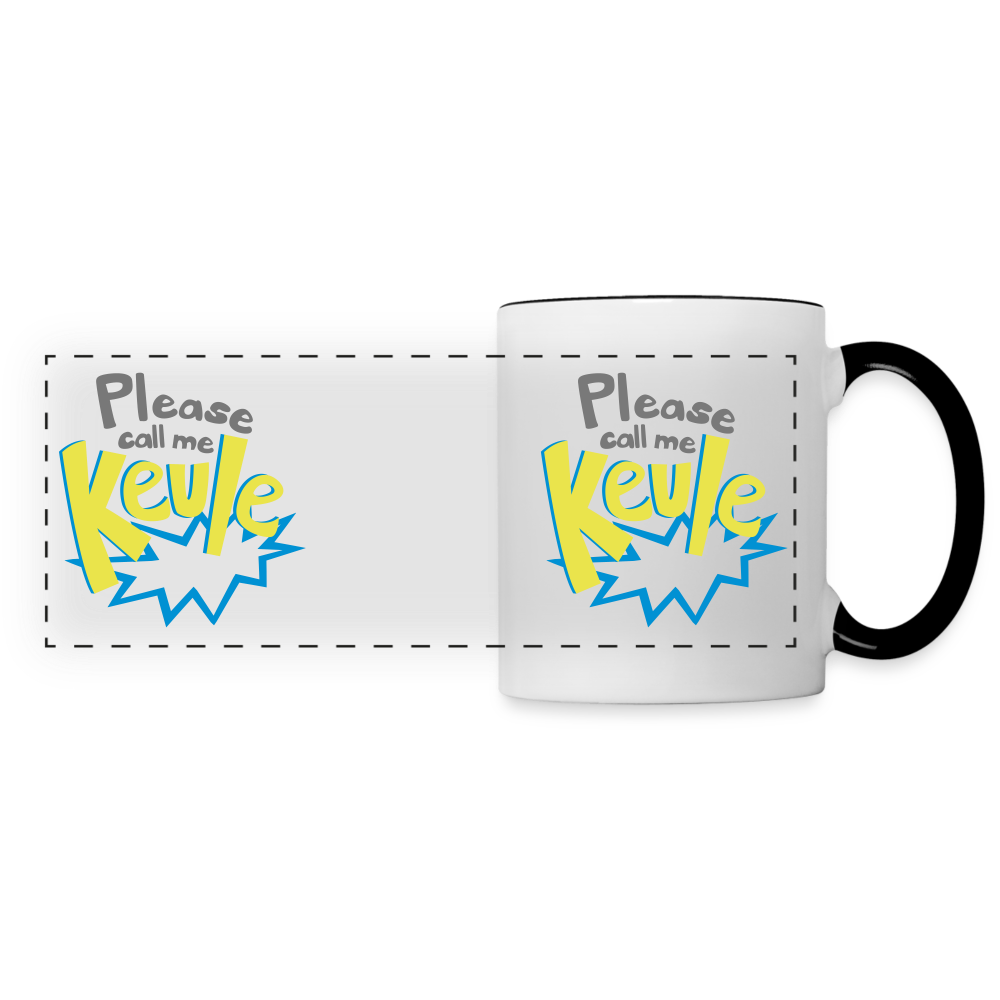 Call me Keule! - Tasse zweifarbig - white/black