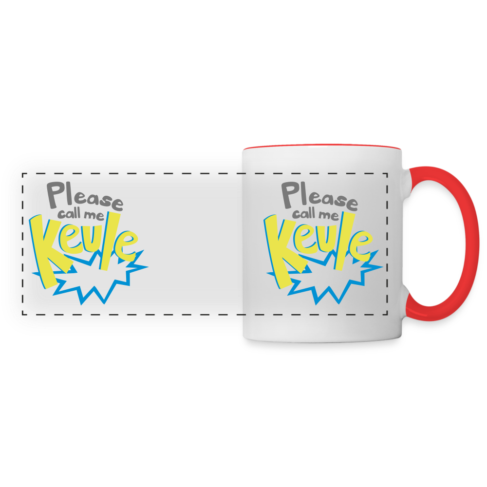 Call me Keule! - Tasse zweifarbig - white/red