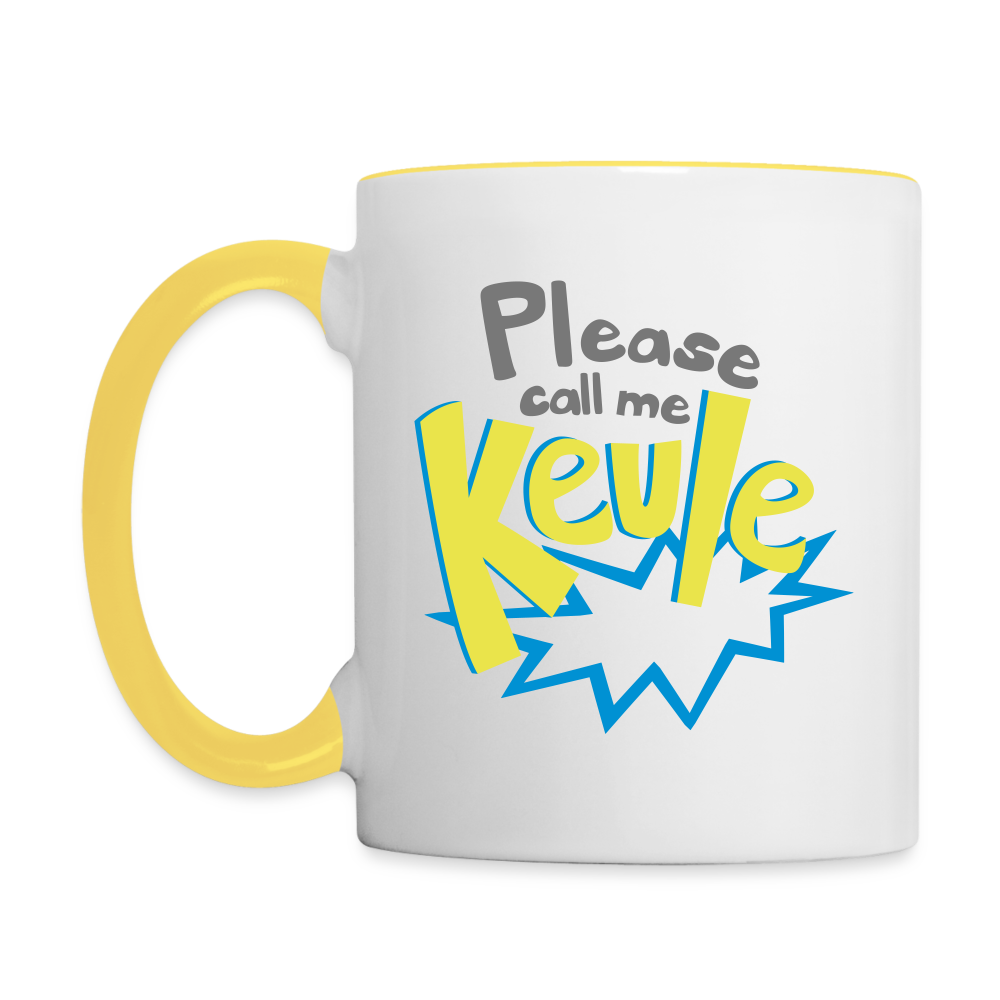 Call me Keule! - Tasse zweifarbig
