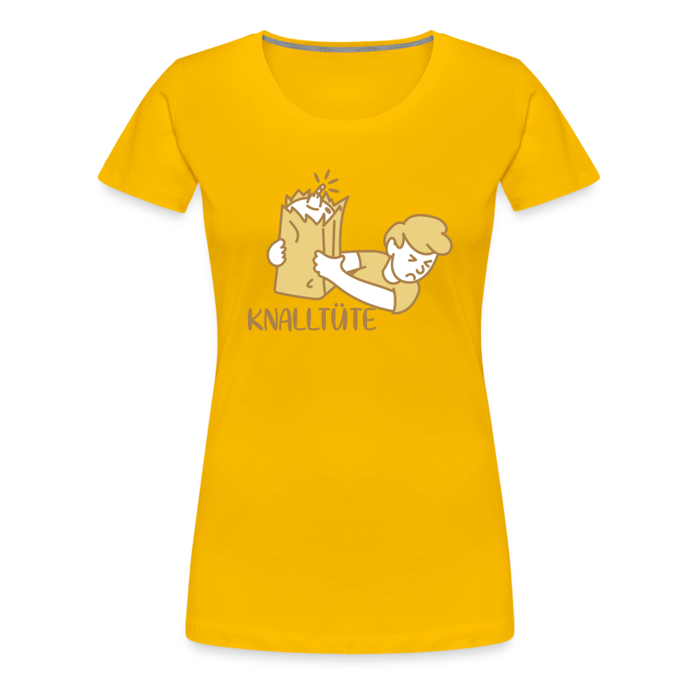 Knalltüte - Frauen Premium T-Shirt - sun yellow