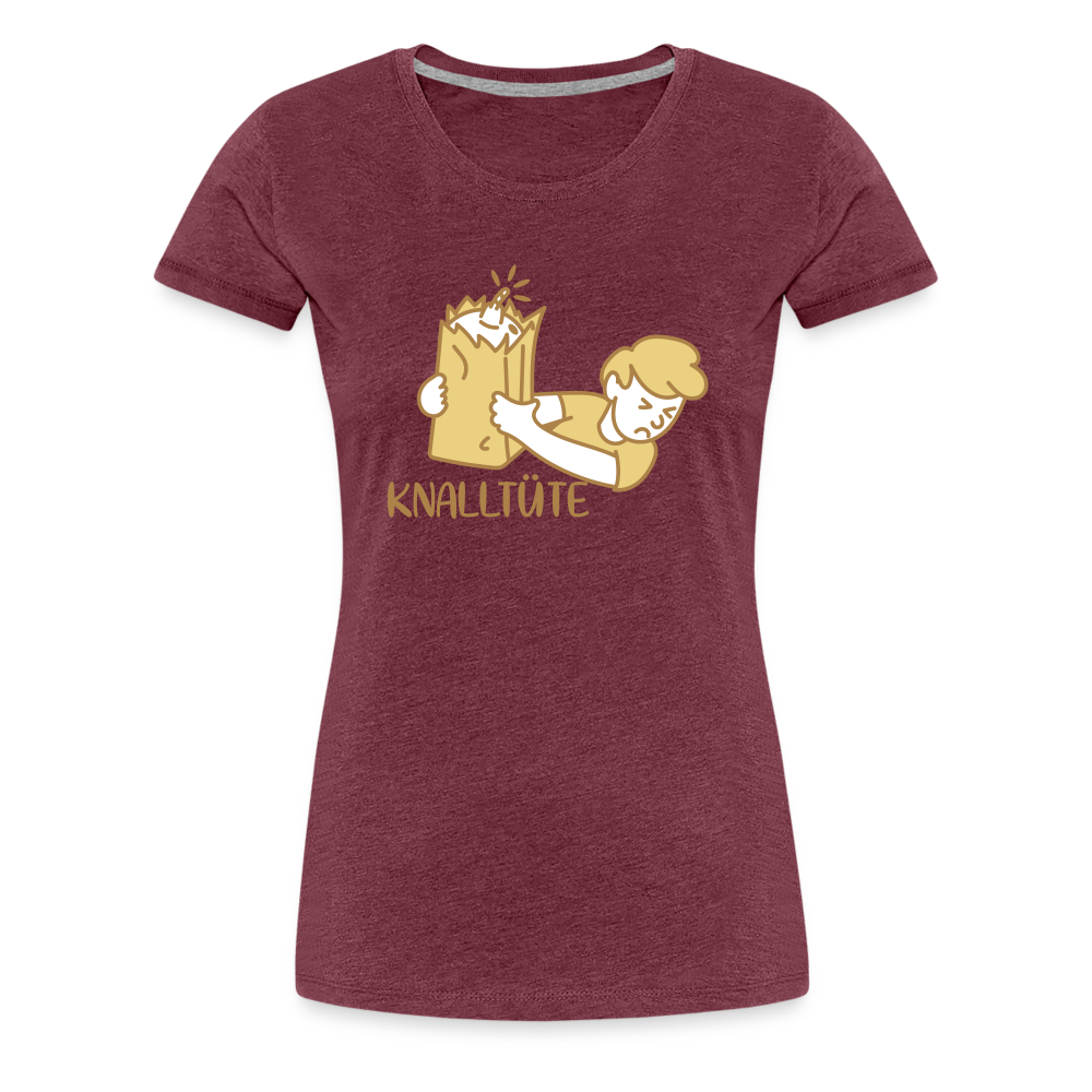 Knalltüte - Frauen Premium T-Shirt - heather burgundy