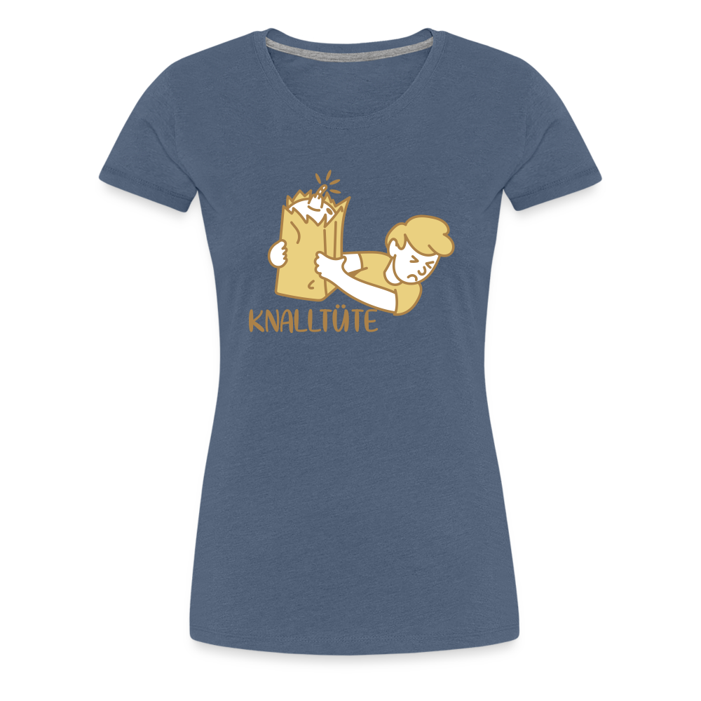 Knalltüte - Frauen Premium T-Shirt - heather blue