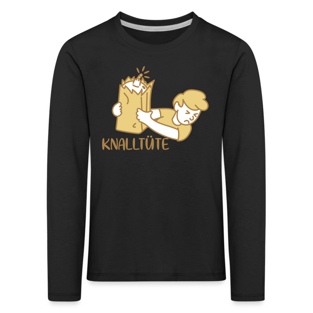 Knalltüte - Kinder Langarmshirt - black