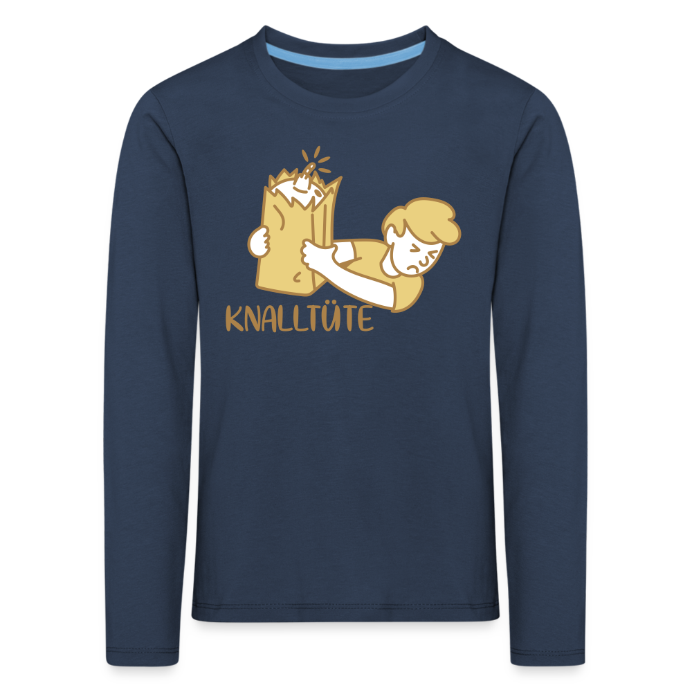 Knalltüte - Kinder Langarmshirt - navy