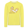 Knalltüte - Kinder Langarmshirt - yellow