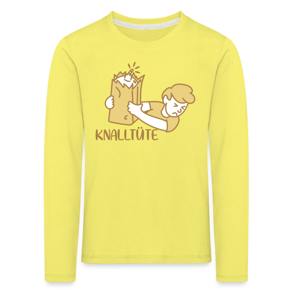Knalltüte - Kinder Langarmshirt - yellow