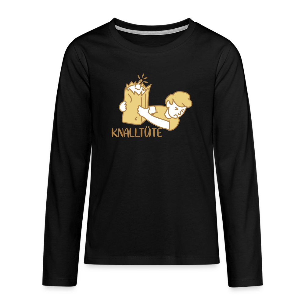 Knalltüte - Teenager Langarmshirt - black