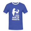Bürjameesta - Männer Ringer T-Shirt - blue/white