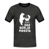 Bürjameesta - Männer Ringer T-Shirt - charcoal/black
