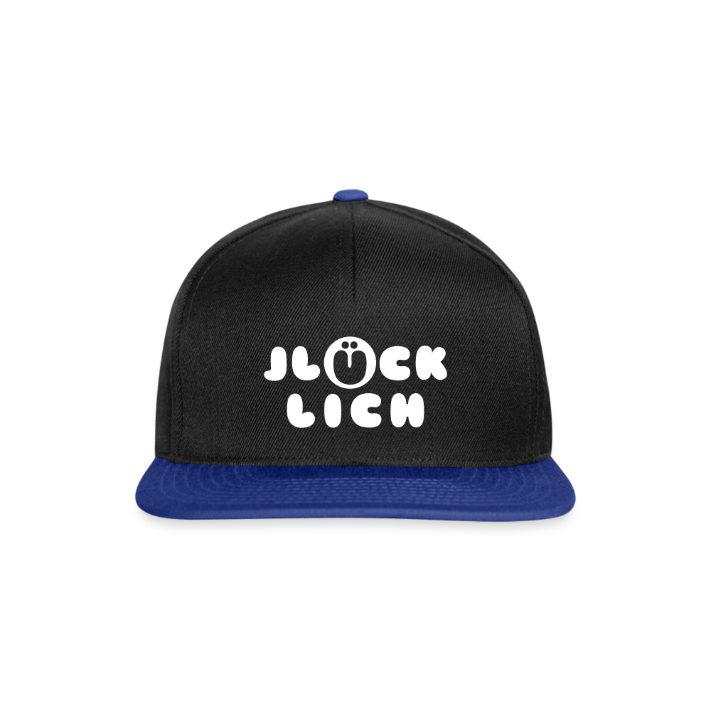 Jlücklich - Snapback Cap - black/bright royal