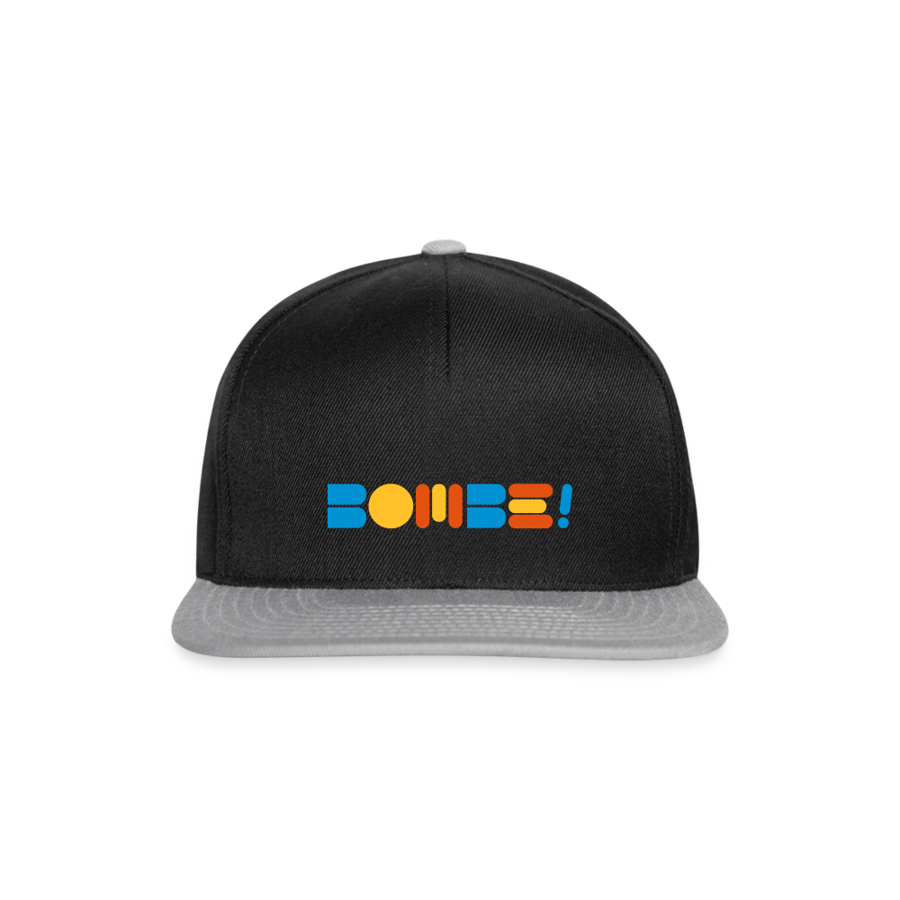 Bombe! - Snapback Cap - black/grey