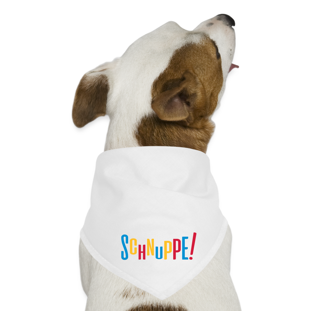 Schnuppe! - Hunde-Bandana - white