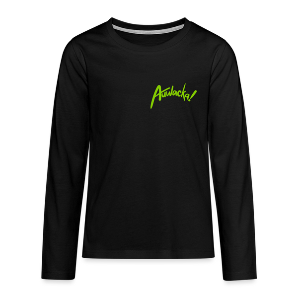 Auwacka! - Teenager Langarmshirt - black