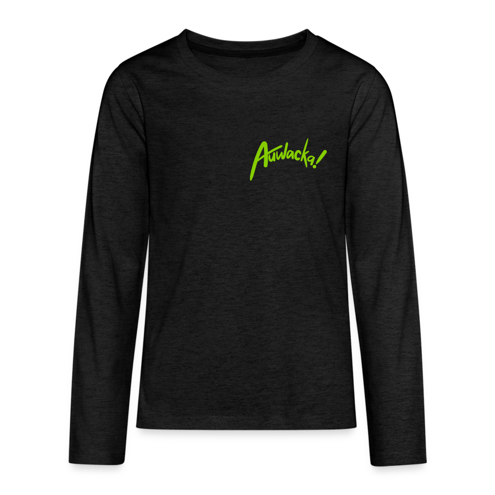 Auwacka! - Teenager Langarmshirt - charcoal grey