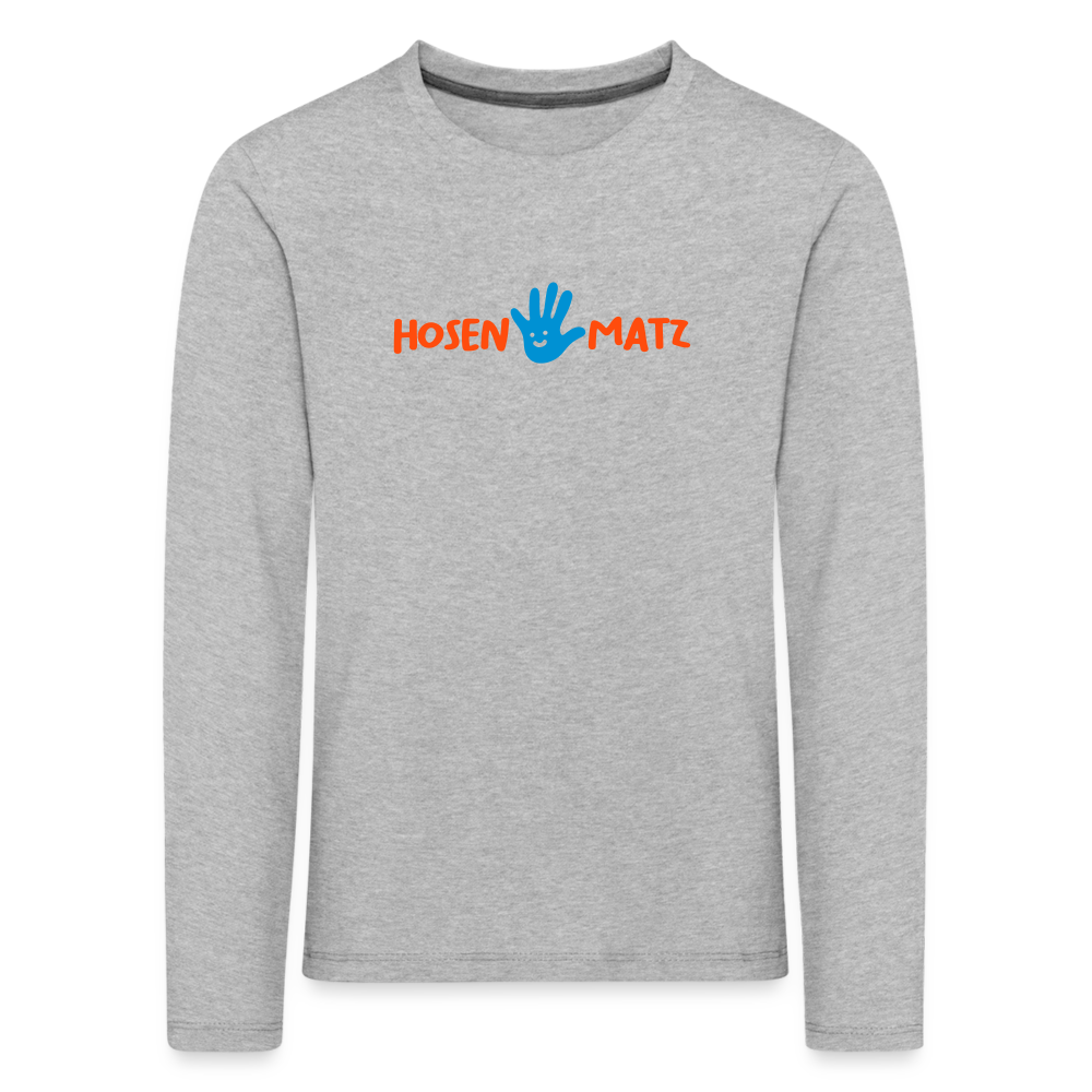 Hosenmatz - Kinder Langarmshirt - heather grey