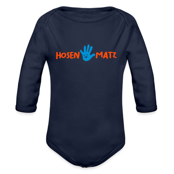 Hosenmatz - Bio-Langarmbody - dark navy