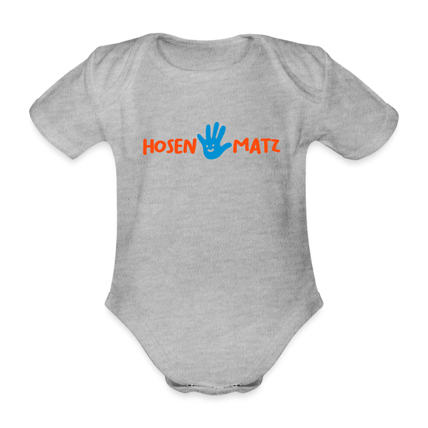 Hosenmatz - Bio-Kurzarmbody - heather grey