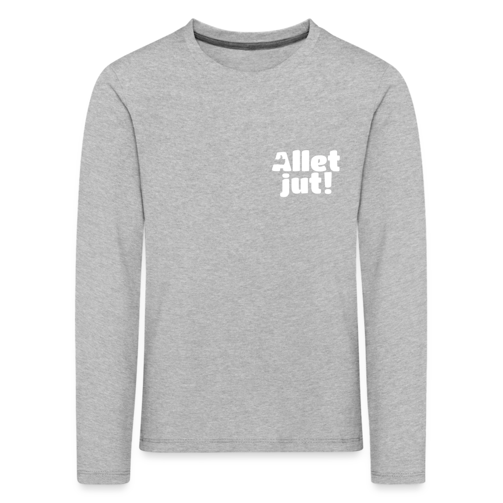 Allet Jut - Kinder Langarmshirt - heather grey