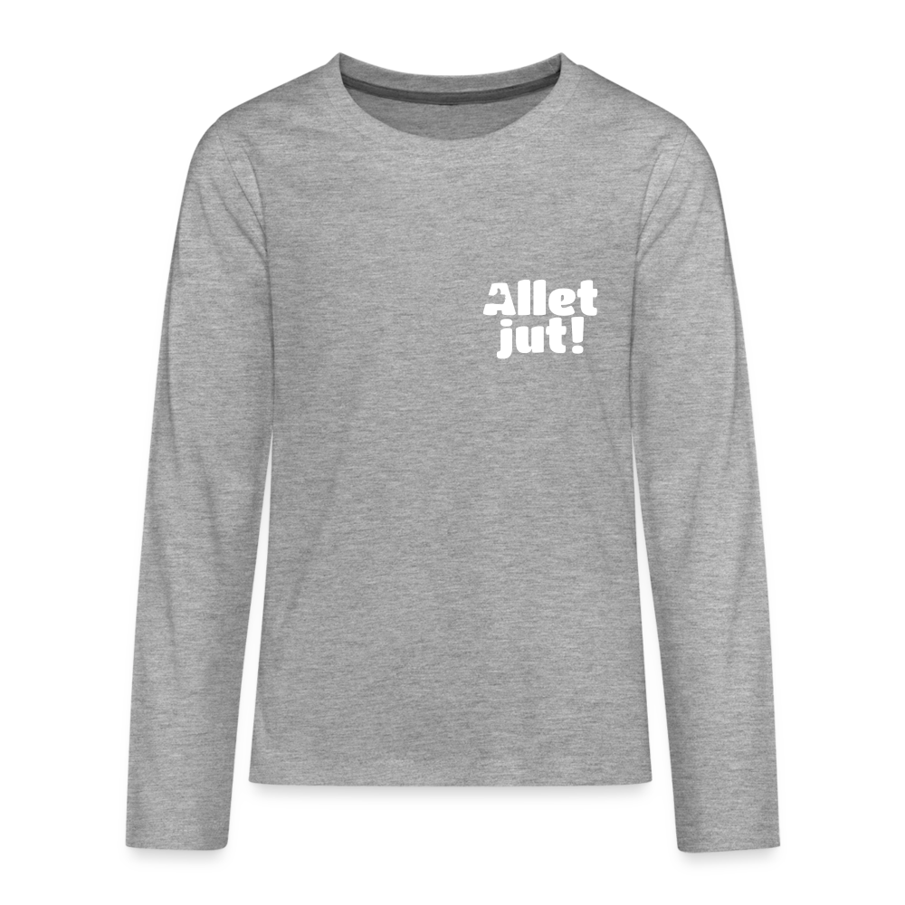 Allet Jut - Teenager Langarmshirt - heather grey