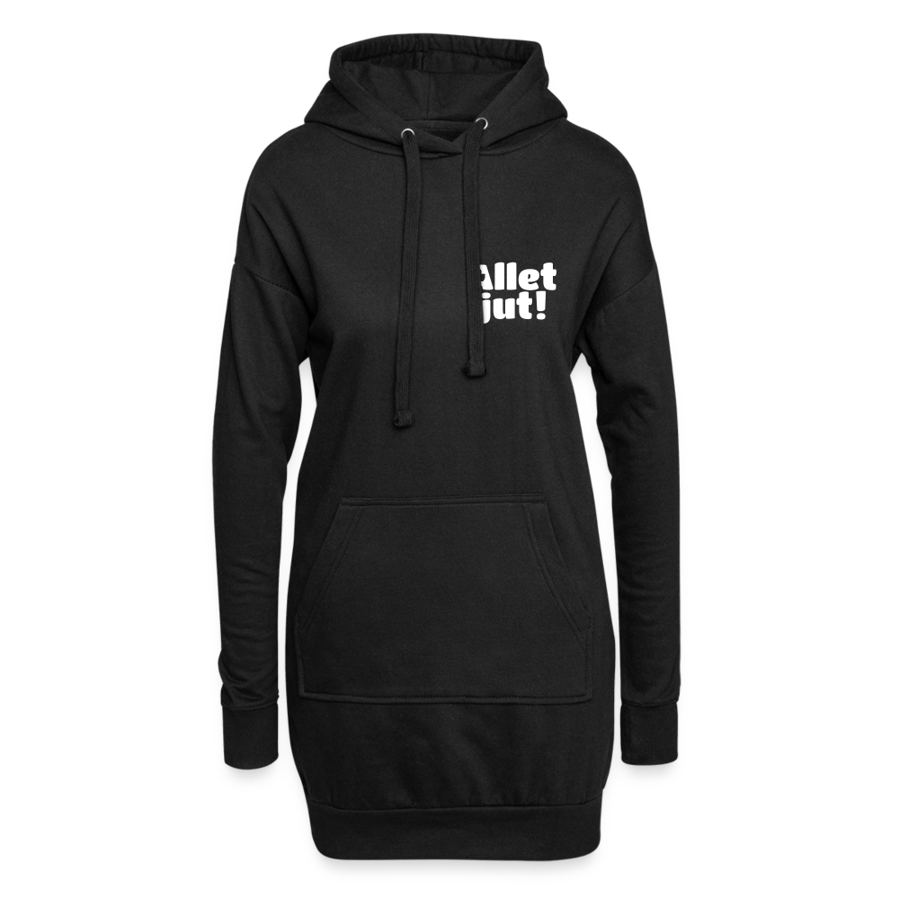 Allet Jut - Hoodie-Kleid - black