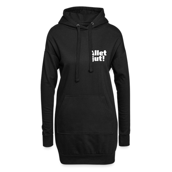 Allet Jut - Hoodie-Kleid - black