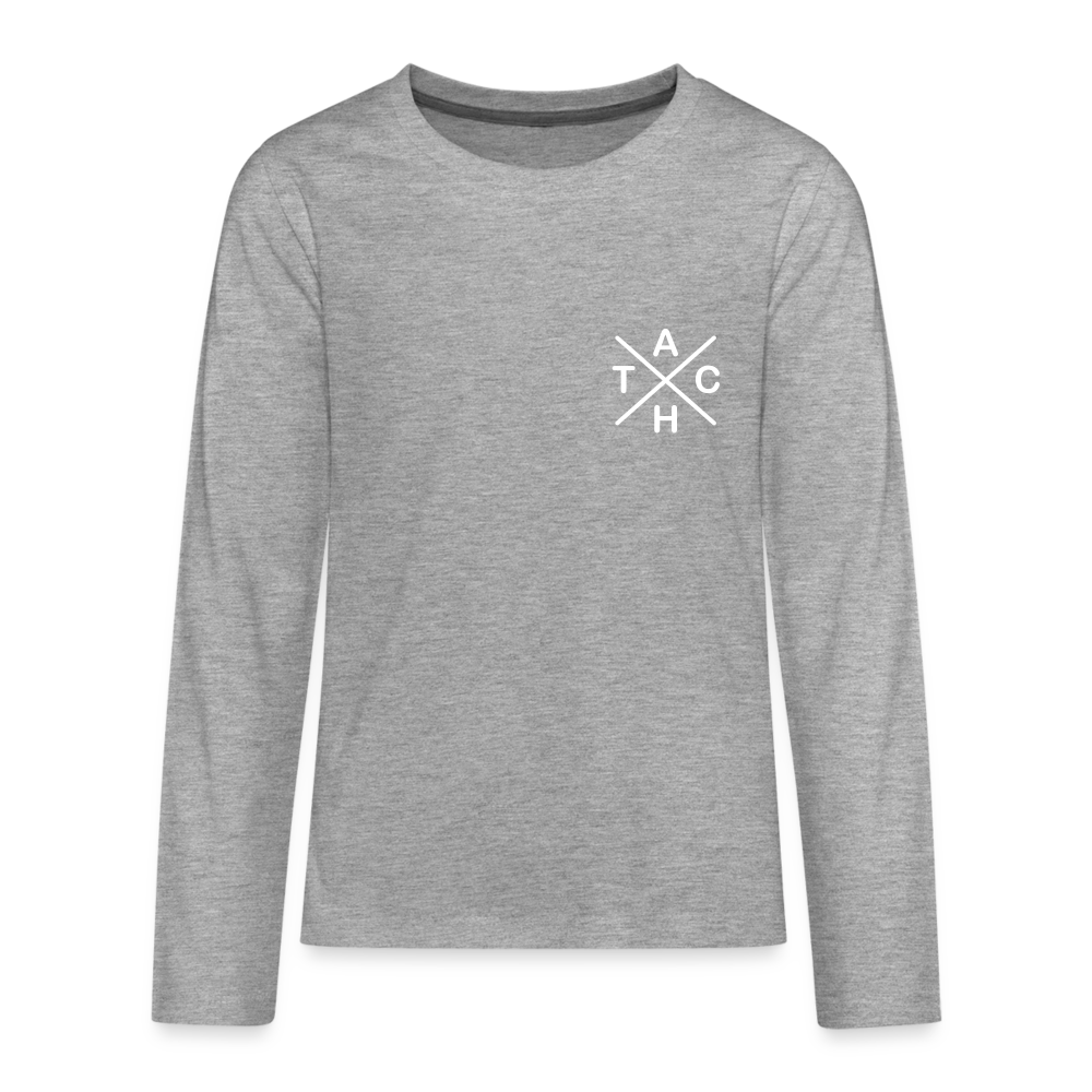 Tach X - Teenager Langarmshirt - heather grey