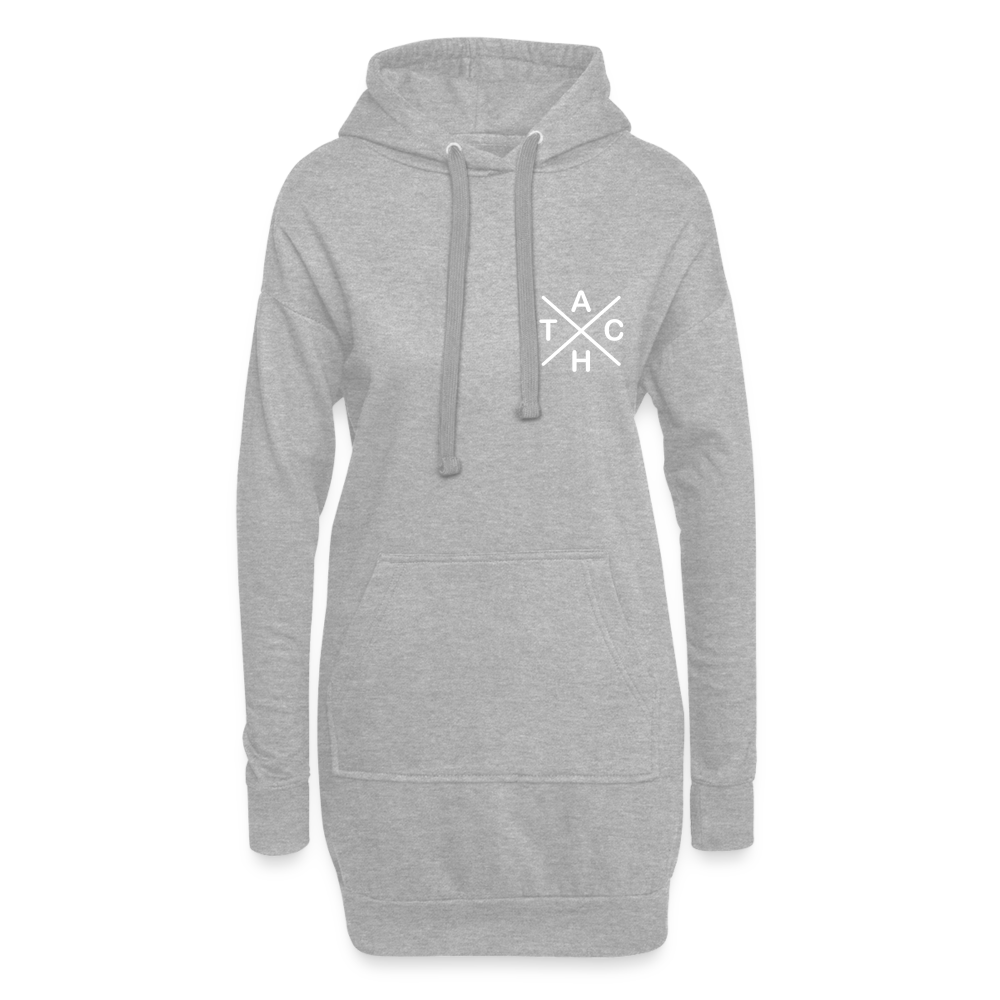 Tach X - Hoodie-Kleid - heather grey