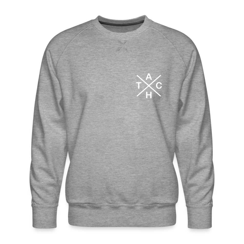 Tach X - Männer Premium Sweatshirt - heather grey