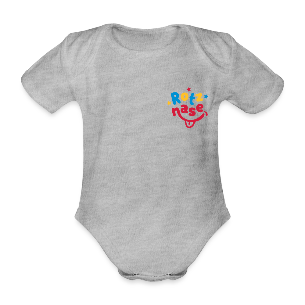 Rotznase - Bio-Kurzarmbody - heather grey