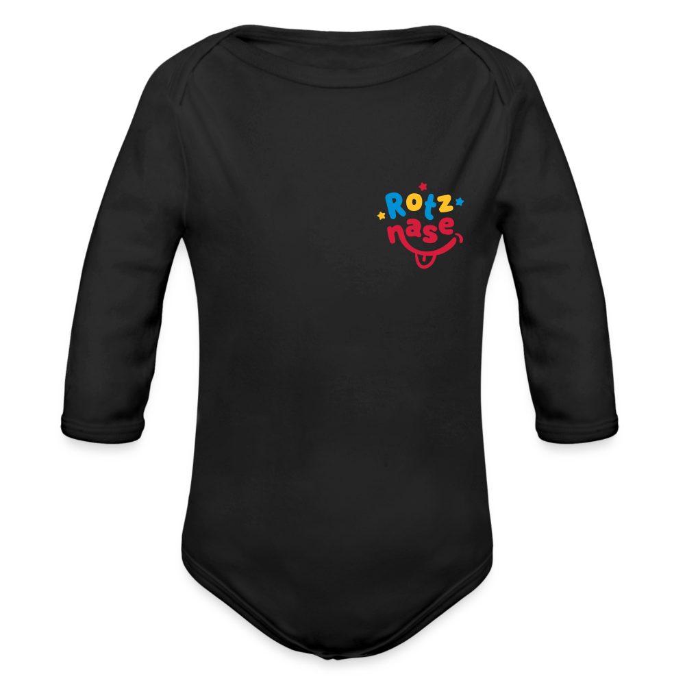 Rotznase - Bio-Langarmbody - black