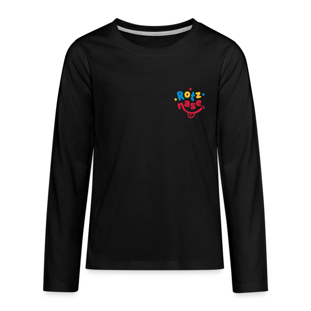Rotznase - Kinder Langarmshirt - black