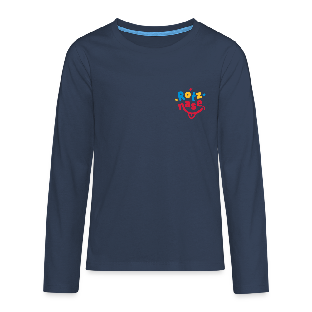 Rotznase - Kinder Langarmshirt - navy