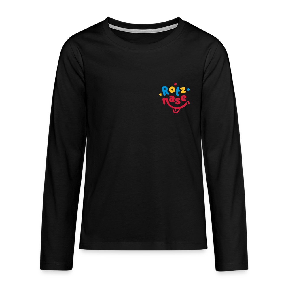 Rotznase - Kinder Langarmshirt - black