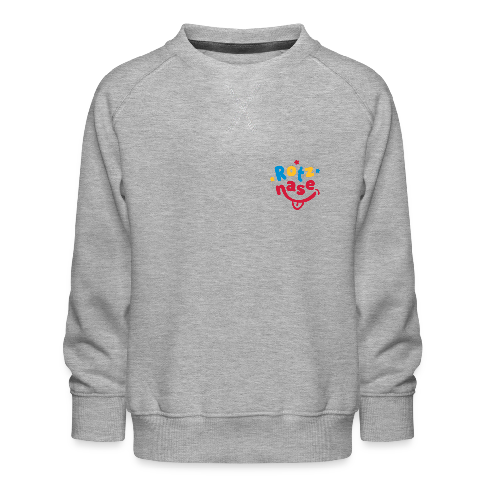 Rotznase - Kinder Premium Sweatshirt - heather grey