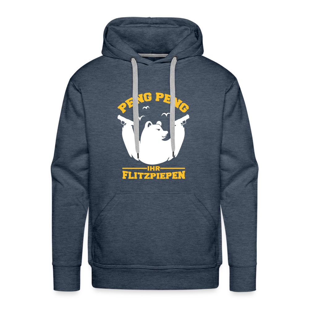 Peng Peng - Männer Premium Hoodie - heather denim