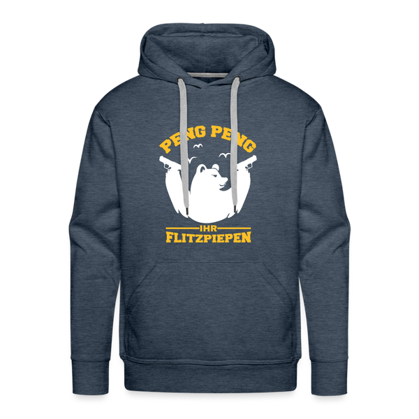 Peng Peng - Männer Premium Hoodie - heather denim