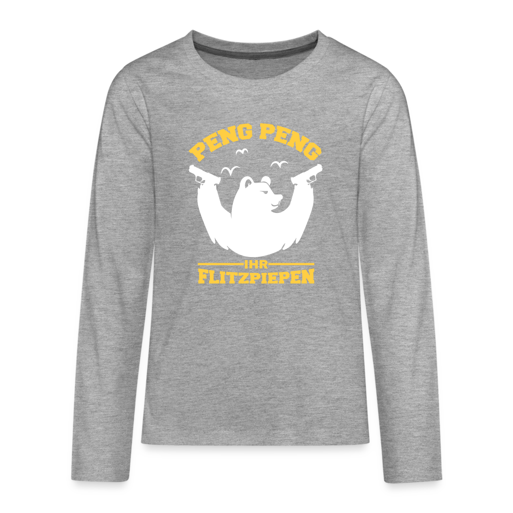 Peng Peng - Teenager Langarmshirt - heather grey
