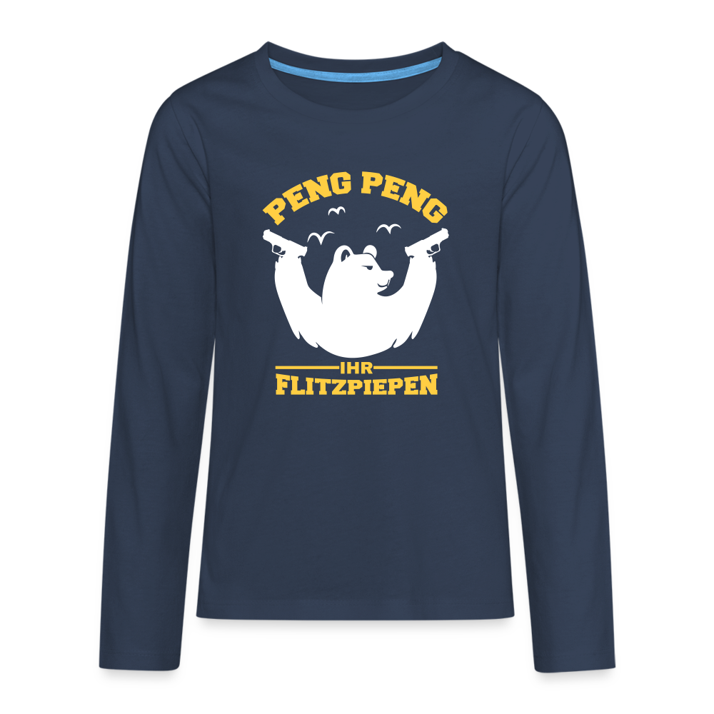 Peng Peng - Teenager Langarmshirt - navy